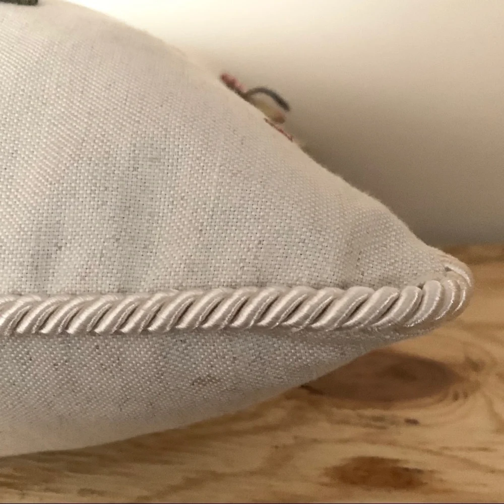 Austin Horn Classics dragonfly embroidered pillow